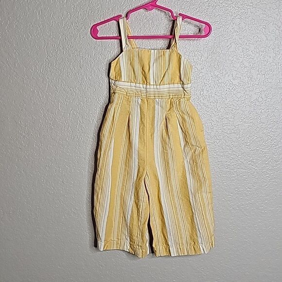 Tommy Bahama Other - Tommy Bahama 12M Yellow Ivory stripe Jumpsuit Romper
